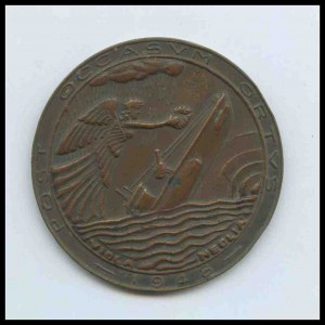 ITALY Commemorative Medal 1948, submarine
