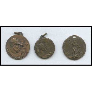 ITALY Lot of 3 Touring Club medals