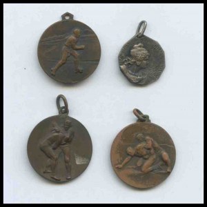 ITALY Lot of 4 sports medals