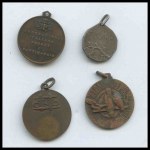 ITALY Lot of 4 sports medals