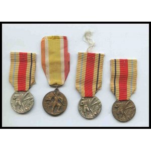 ITALY Lot of 4 artillery gathering medals