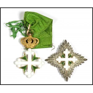 ITALY, Kingdom Order of SS Maurice and Lazarus, Grand Officer's Insignia, first quarter of the 20th century