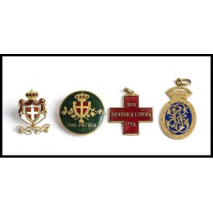 ITALY, Kingdom Lot of four badges