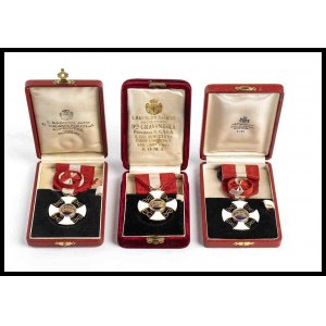ITALY, Kingdom Lot of three medals, cavaliere, Corona d'Italia