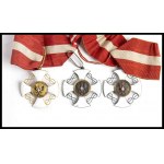 ITALY, Kingdom Lot of 3 insignia of Commander of the Crown of Italy