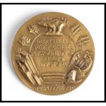 ITALY, Kingdom Commemorative bronze medal of the decennial aerial crossing