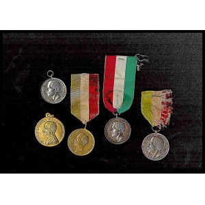 ITALY, Kingdom Lot of 5 Vittorio Emanuele III medals