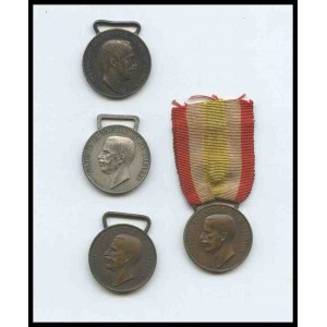 ITALY, Kingdom Lot of 4 medals, Vittorio Emanuele III