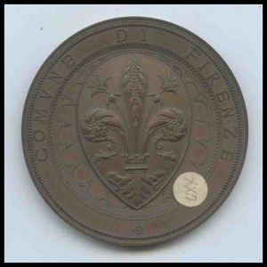 ITALY, Kingdom Municipality of Florence medallion, 1898
