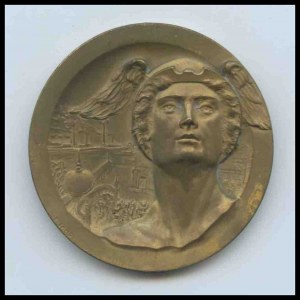 ITALY, Kingdom Commemorative Medal International Art-Industry Exhibition Genoa
