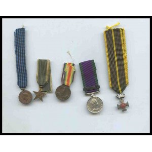 ITALY, Kingdom Lot of 5 miniature medals