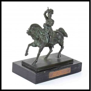 ITALY, Kingdom Small copy of the equestrian statue of Emanuele Filiberto di Savoia, known as Testa 'd Fer in Turin