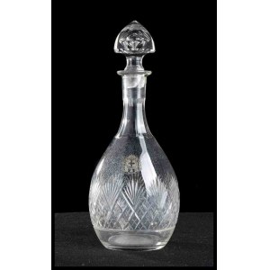 ITALY, Kingdom Crystal bottle with state coat of arms