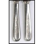 ITALY, Kingdom Lot of roast cutlery decorated with portraits of Vittorio Emanuele II and Elena