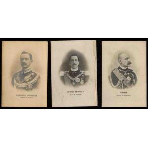 ITALY, Kingdom Lot of 3 photos of Savoy family members