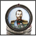 RUSSIA, Empire Box with portrait of Nicholas II
