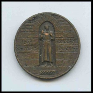 Jacopone centenary medal in Todi