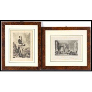 FRANCE, 19th century Lot of two prints with Napoleon I