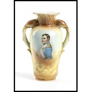 FRANCE, mid 20th century Small vase with portrait of Napoleon