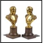 FRANCE, 20th century Lot of 2 bookends in the shape of Napoleon