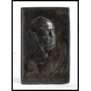 ITALY, Kingdom Plaque with portrait of Benito Mussolini