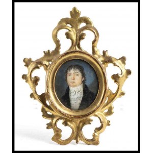 Miniature portrait of young man