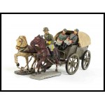 GERMANY Miniature of chariot with horses and toy soldiers