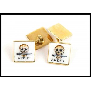 ITALY Pair of Arditi gold cufflinks