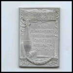 ITALY, Kingdom Santa Barbara aluminum plate