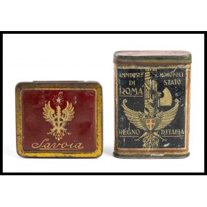 ITALY, Kingdom Lot of two cigarette tin boxes
