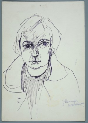 Janina MUSZANKA-ŁAKOMSKA (1920-1982), Autoportret, 1982