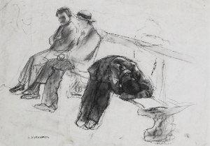 Artur MARKOWICZ (1872-1934), Na ławce w parku
