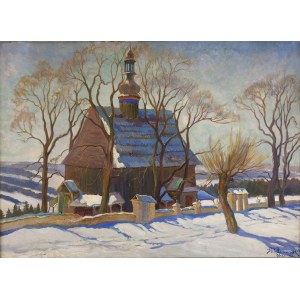 Stanisław PACIOREK (1889 - 1952), A village near Krakow in autumn