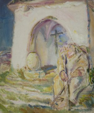 Kasper POCHWALSKI (1899-1971), Odpoczynek pielgrzyma, [1946]