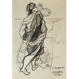 Kazimierz PODSADECKI (1904 – 1970), Szkic postaci kroczącego mężczyzny– wg fragmentu kompozycji Tycjana, [30 II 1964]
