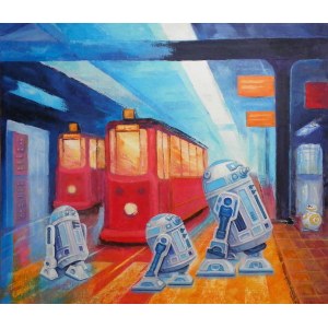 Bohdan Vincent Loboda, Metropolis - streetcars and R2-D2, 2021