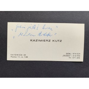 FILM. Fotoserie [Perle in der Krone] und Visitenkarte von K.Kutz [1972].