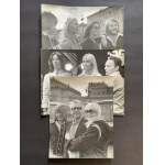 ABBA. Zestaw 3 fotografii z wizyty zespołu muzycznego ABBA w Polsce. Warszawa [1976]