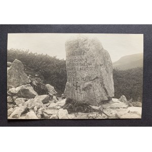 TARTY. Koscielec. Karlowicz's stone. Photopostcard.
