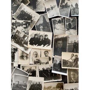 OSTRÓG. Satz von 34 Fotografien. [1935-1945]