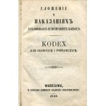 Codex der Haupt- und Berichtigungsstrafen [Königreich Polen] [1847].