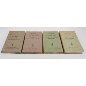 ZIELIŃSKI Tadeusz - Antický svět. Antika báječná, Řecko samostatné, Římská republika, Římská říše [soubor 4 svazků] [1930-1938].