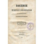 Rocznik Wydziału Lekarskiego w Uniwersytecie Jagiellońskim. Tom IV [1841]