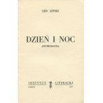 LIPSKI Leo - Dzień i noc. Opowiadania [wydanie pierwsze Paryż 1957]