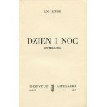 LIPSKI Leo - Tag und Nacht. Kurzgeschichten [Erstausgabe Paris 1957].