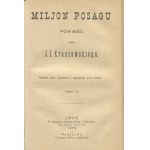 KRASZEWSKI Józef Ignacy - Milion posagu. Powieść [1872]