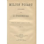 KRASZEWSKI Józef Ignacy - Million dowry. A novel [1872].