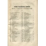 Soupis obyvatel města Varšavy s předměstími za rok 1854 (...) sestavený pod vedením Rady pro politiku. Rok první [1854].