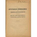 Adresár lekárnikov verejnej správy. Apotheker-Verzeichnis des Generalgouvernements [1942].