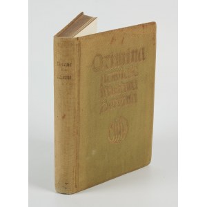 BERENT Waclaw - Ozimina. Novel [first edition 1911] [publisher's binding].